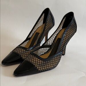 Donald J. Pliner Black Mesh Heels women